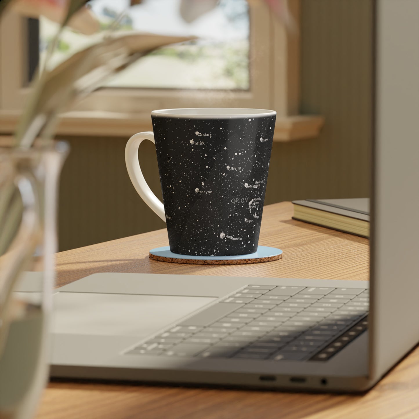 Constellation Latte Mug | 12oz Star Map Coffee Cup | Astronomy Barista Gift