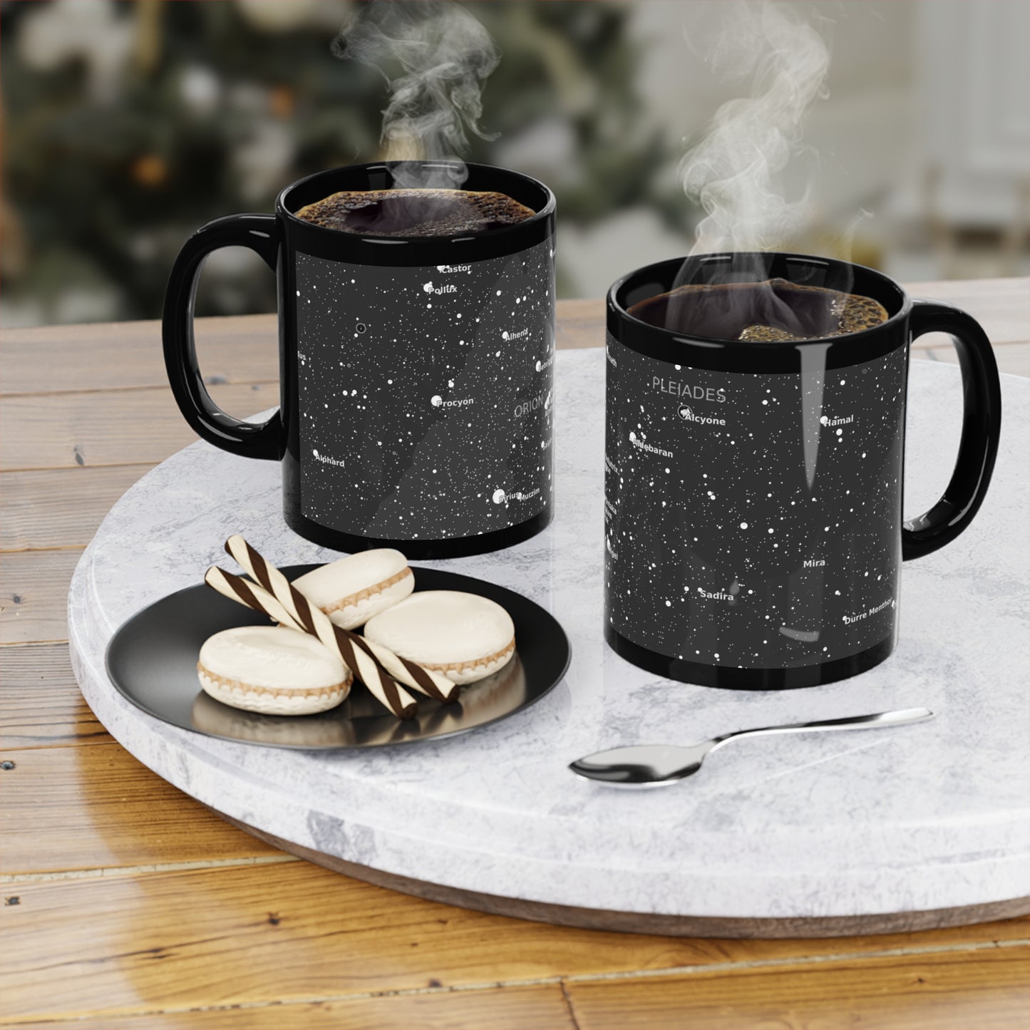 Astronomy Coffee Mug | 11oz Black Star Map Cup | Microwave & Dishwasher Safe Constellation Gift