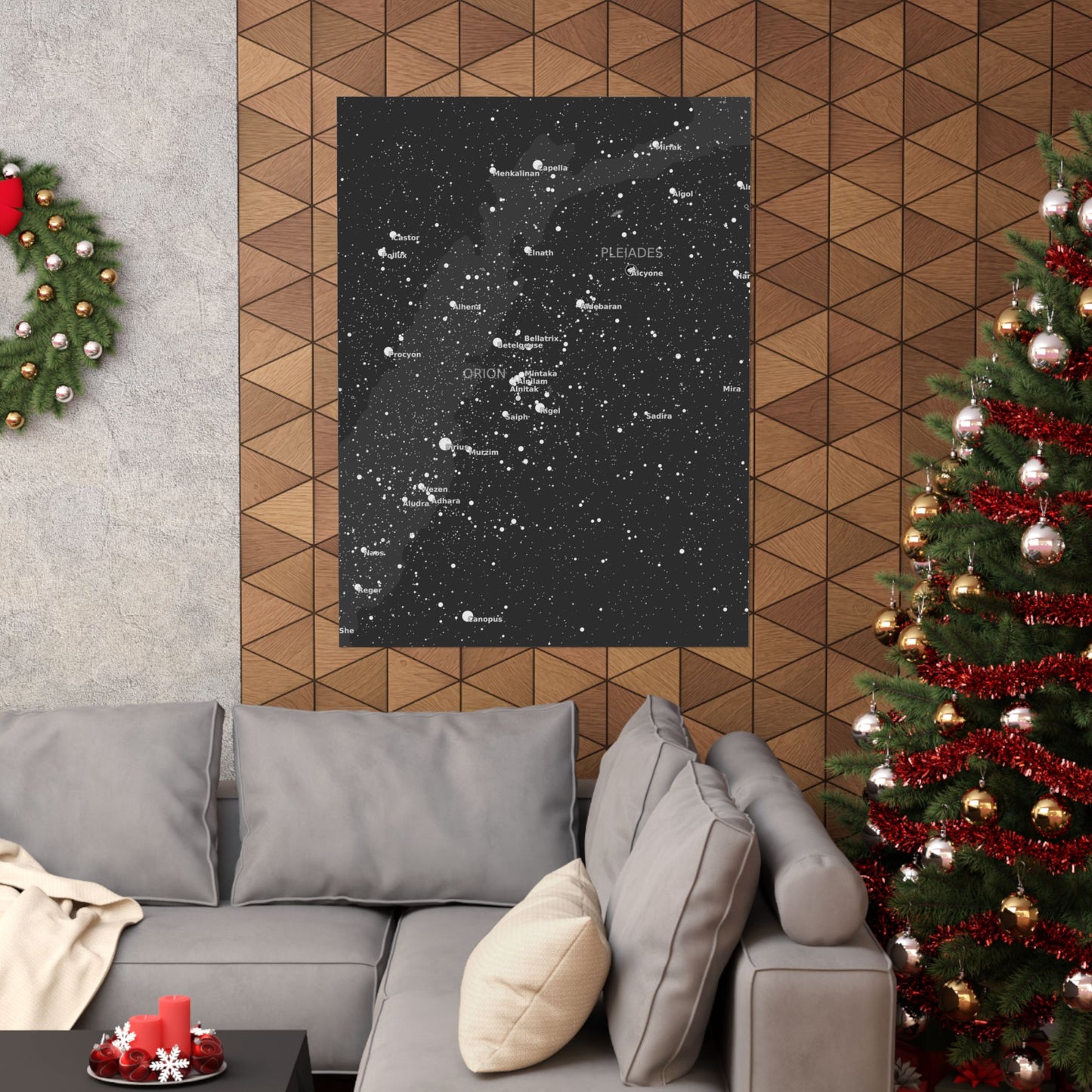 Galaxy Star Map Poster | Celestial Constellation Print | Astronomy Wall Art