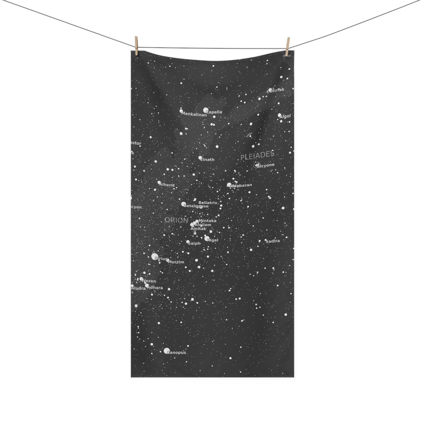 Dark Galaxy Beach Towel | Celestial Star Map Towel | Astronomy Gift