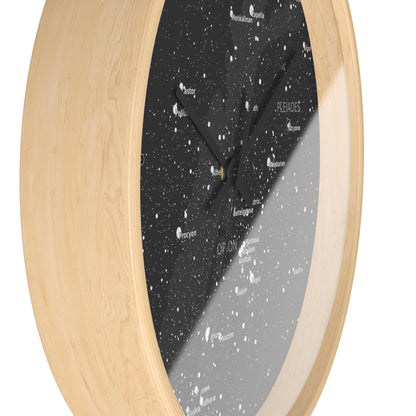 Galaxy Wall Clock | Celestial Star Map Clock | Astronomy Home Decor