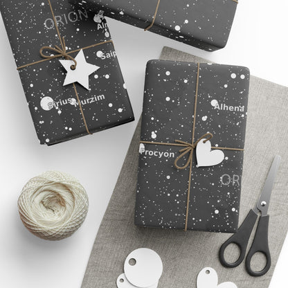 Celestial Star Map Wrapping Paper | Galaxy Gift Wrap | Constellation Wrapping Paper