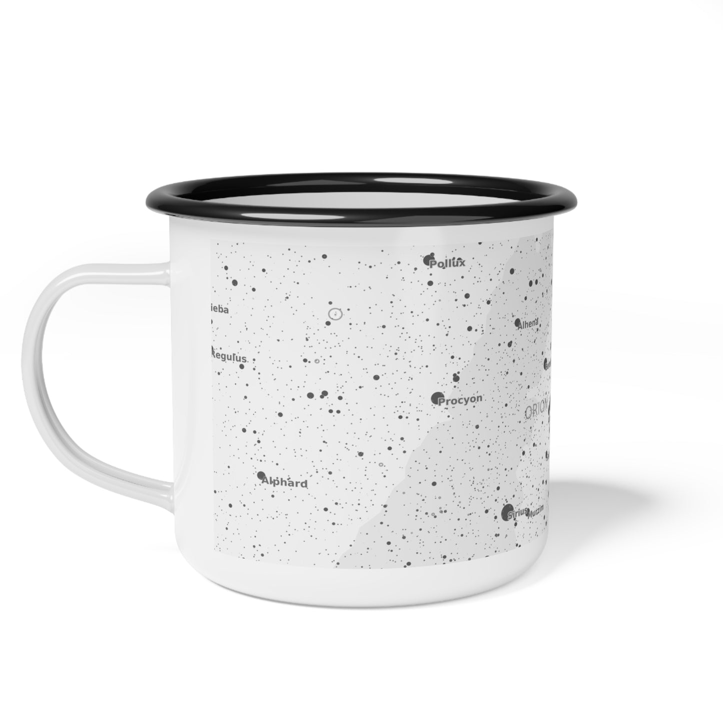 12oz Enamel Camp Cup | Celestial Star Map Mug | Constellation Astronomy Gift for Campers