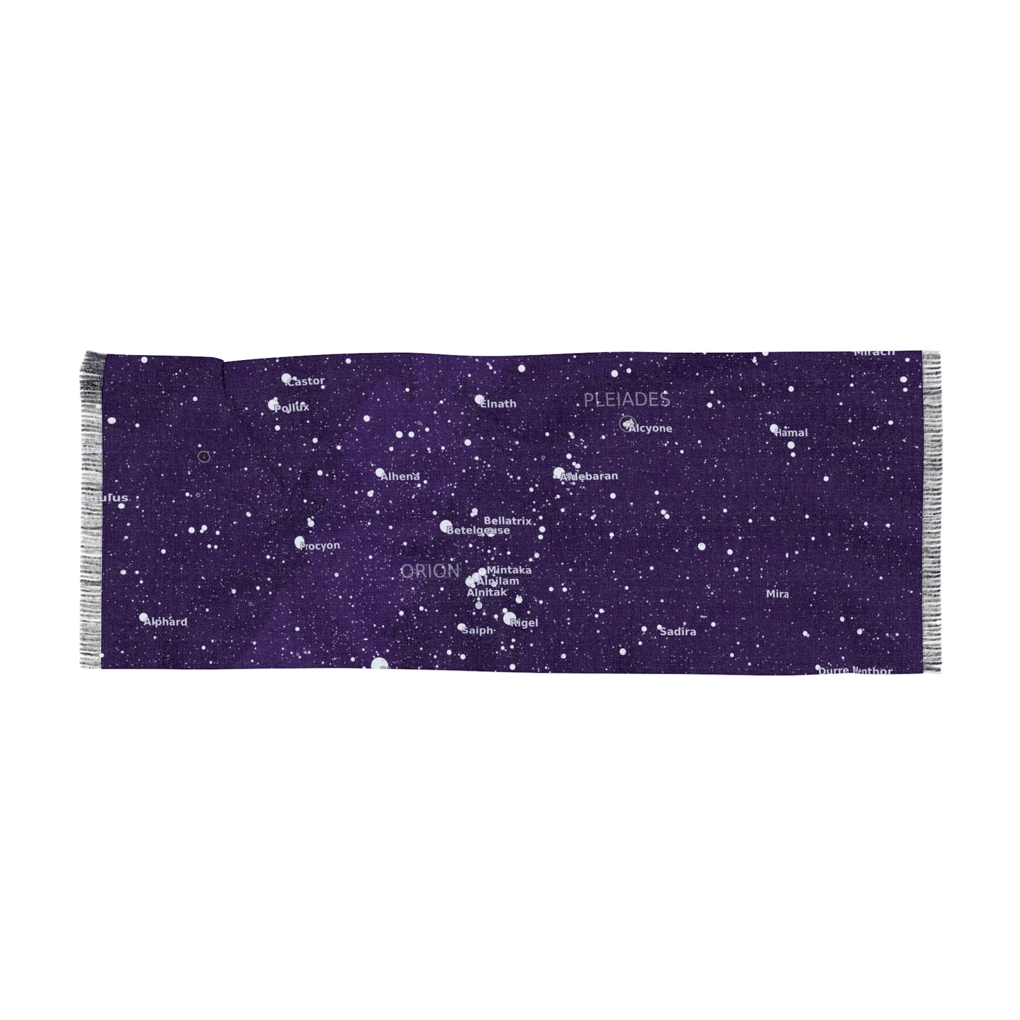 Purple Galaxy Scarf | Celestial Star Map Scarf | Constellation Scarf Gift