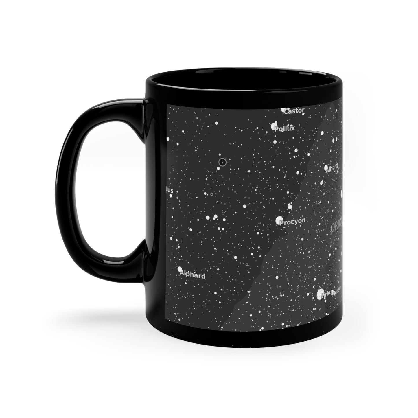 Astronomy Coffee Mug | 11oz Black Star Map Cup | Microwave & Dishwasher Safe Constellation Gift