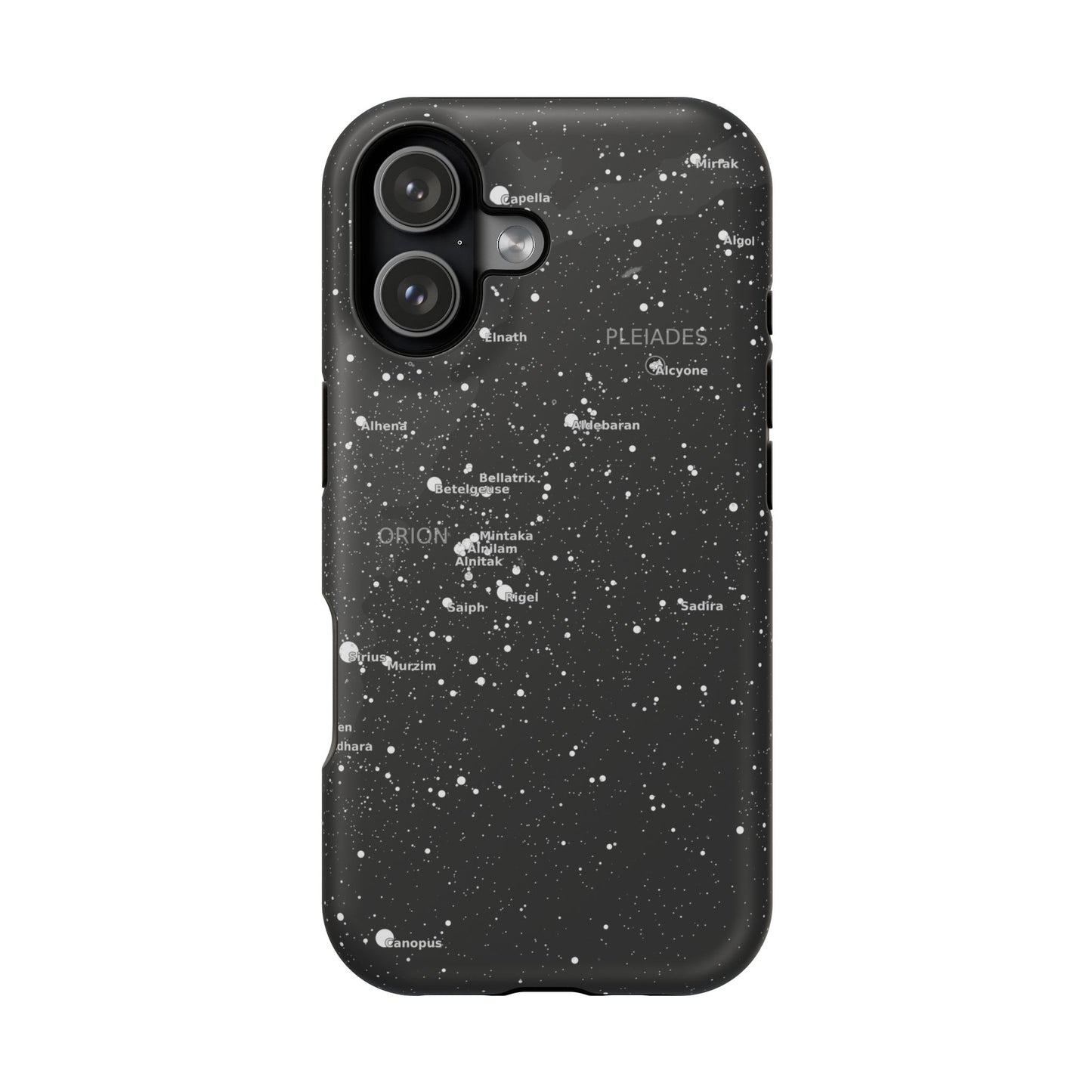 Star Map iPhone Case | Constellation Phone Cover with Orion & Pleiades | Astronomy Tech Gift