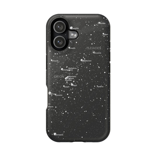 Star Map iPhone Case | Constellation Phone Cover with Orion & Pleiades | Astronomy Tech Gift