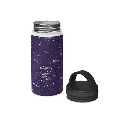 Purple Galaxy Water Bottle | Insulated Stainless Steel Constellation Bottle | Astronomy Gift for Hikers