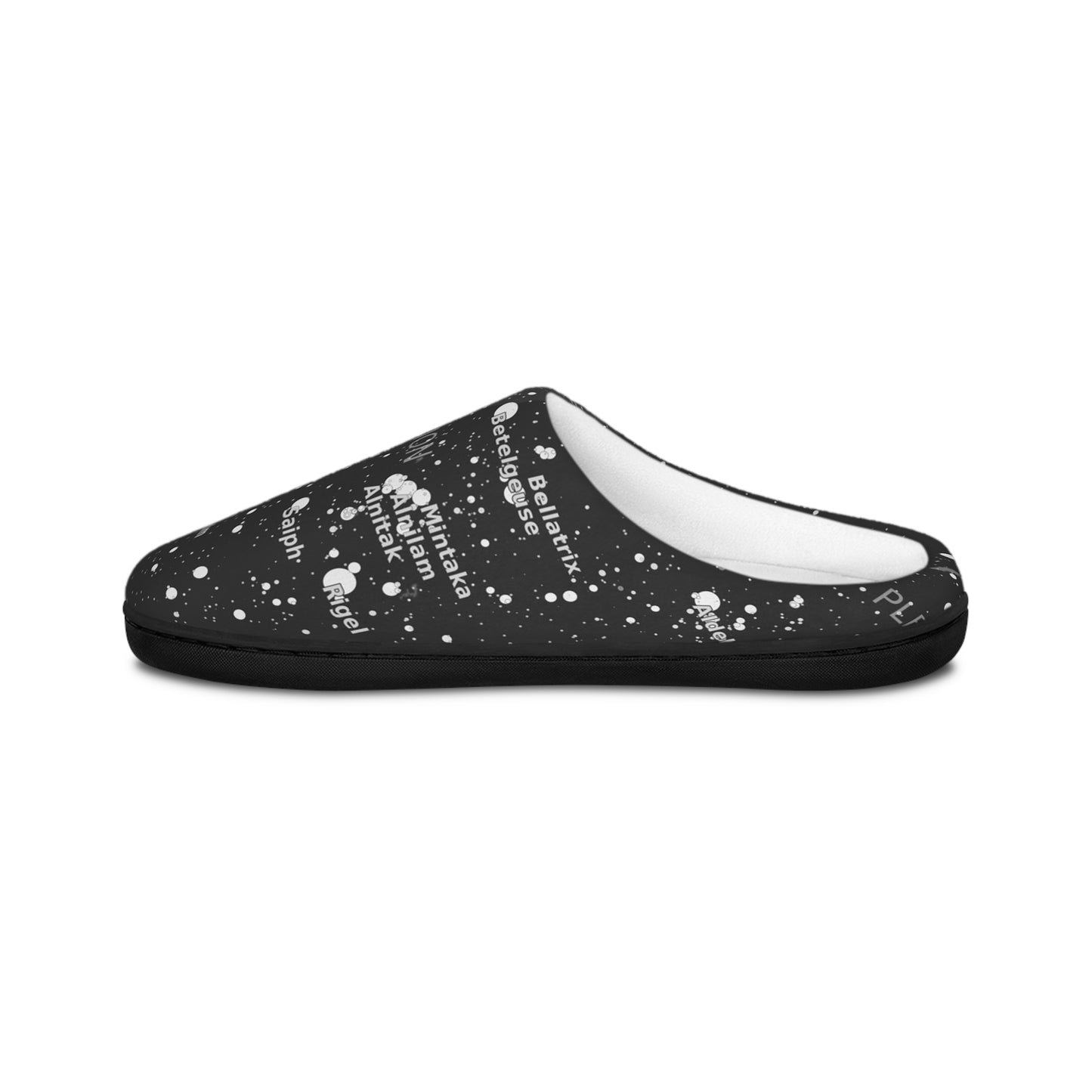 Woman's Galaxy Slippers | Star Map House Shoes | Cozy Astronomy Gift