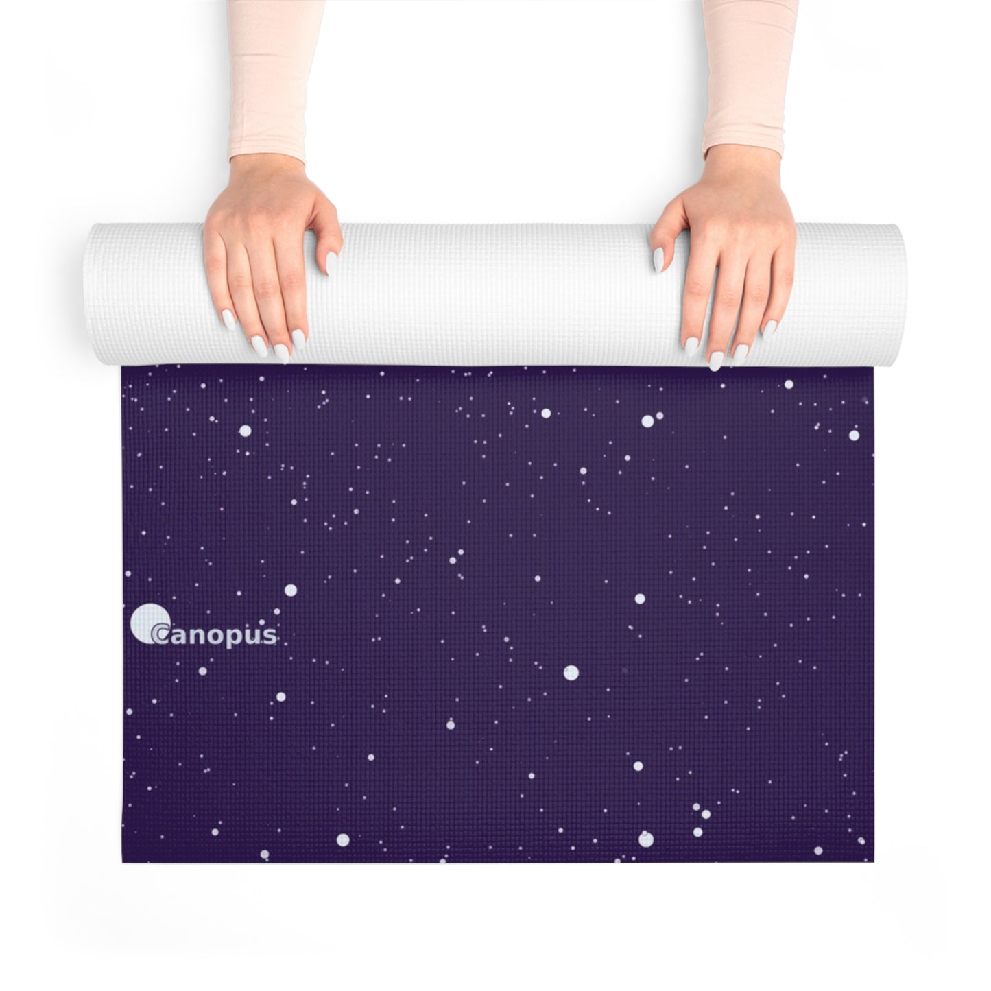 Purple Galaxy Yoga Mat | Celestial Star Map Mat | Astronomy Fitness Mat