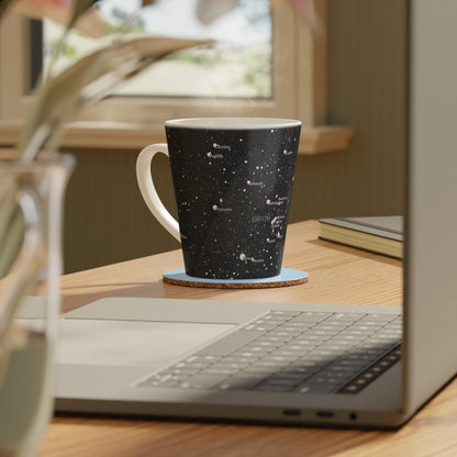 Constellation Latte Mug | 12oz Star Map Coffee Cup | Astronomy Barista Gift