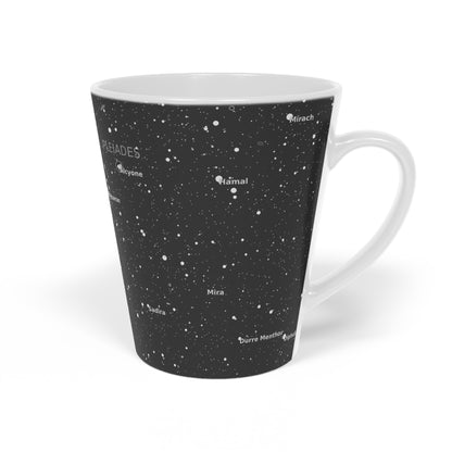 Constellation Latte Mug | 12oz Star Map Coffee Cup | Astronomy Barista Gift