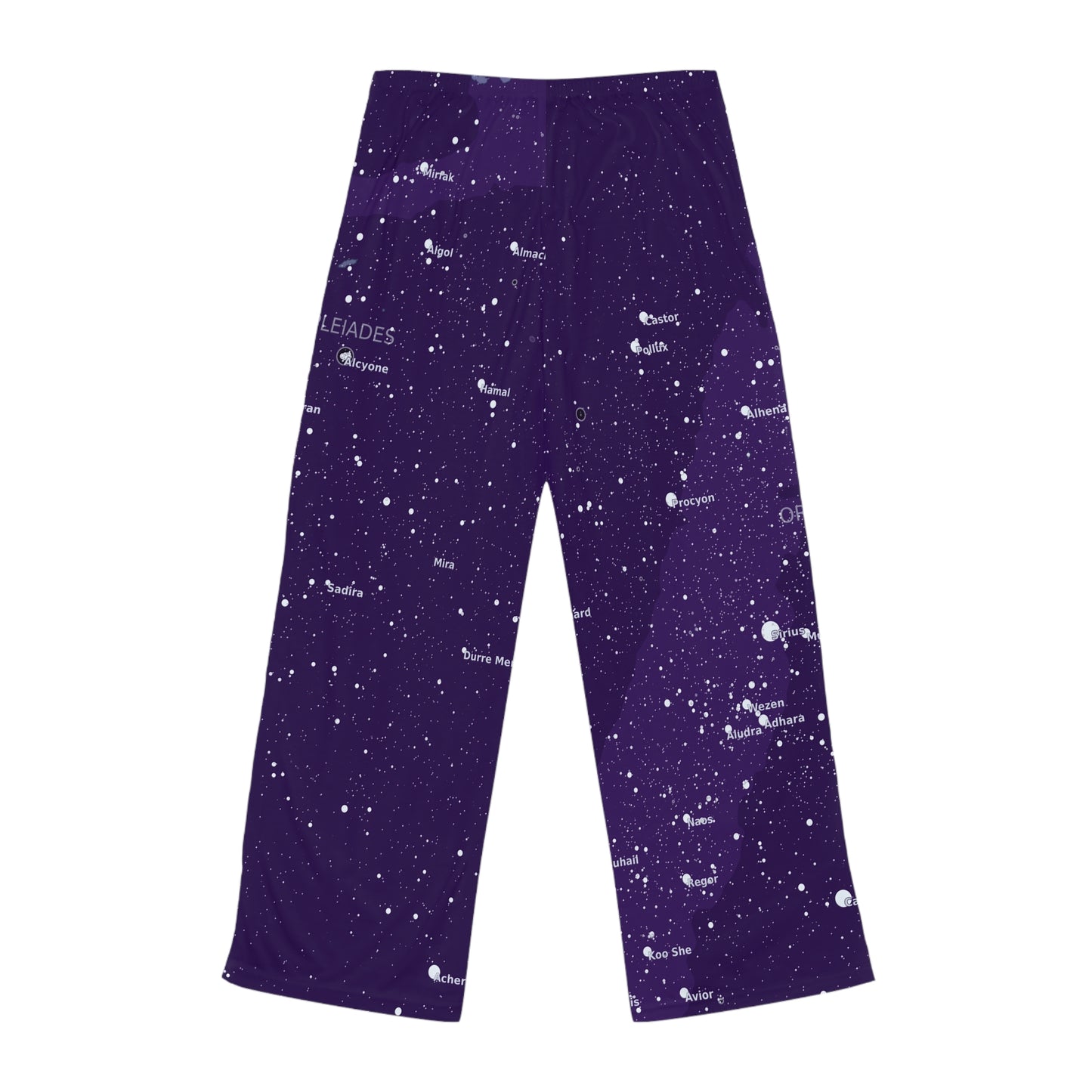 Women's Galaxy Pajama Pants | Purple Celestial Star Map Pajamas | Astronomy Loungewear