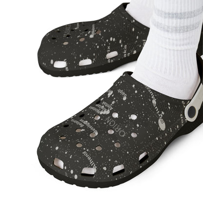 Star Map Clogs (Unisex) | Custom Galaxy EVA Clogs for Women | Astronomy Sandals for Women
