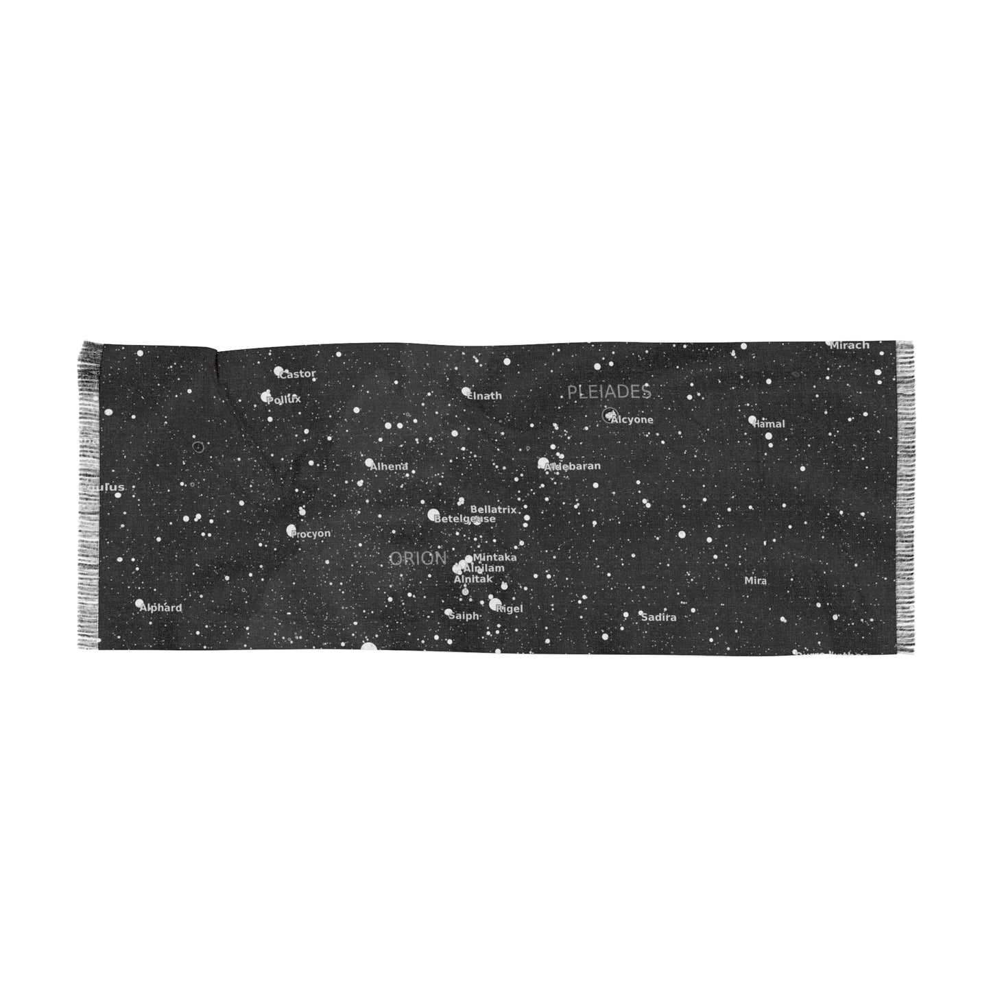 Dark Galaxy Scarf | Celestial Star Map Scarf | Constellation Scarf Gift