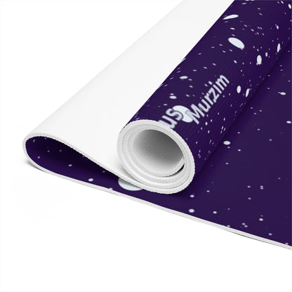 Purple Galaxy Yoga Mat | Celestial Star Map Mat | Astronomy Fitness Mat