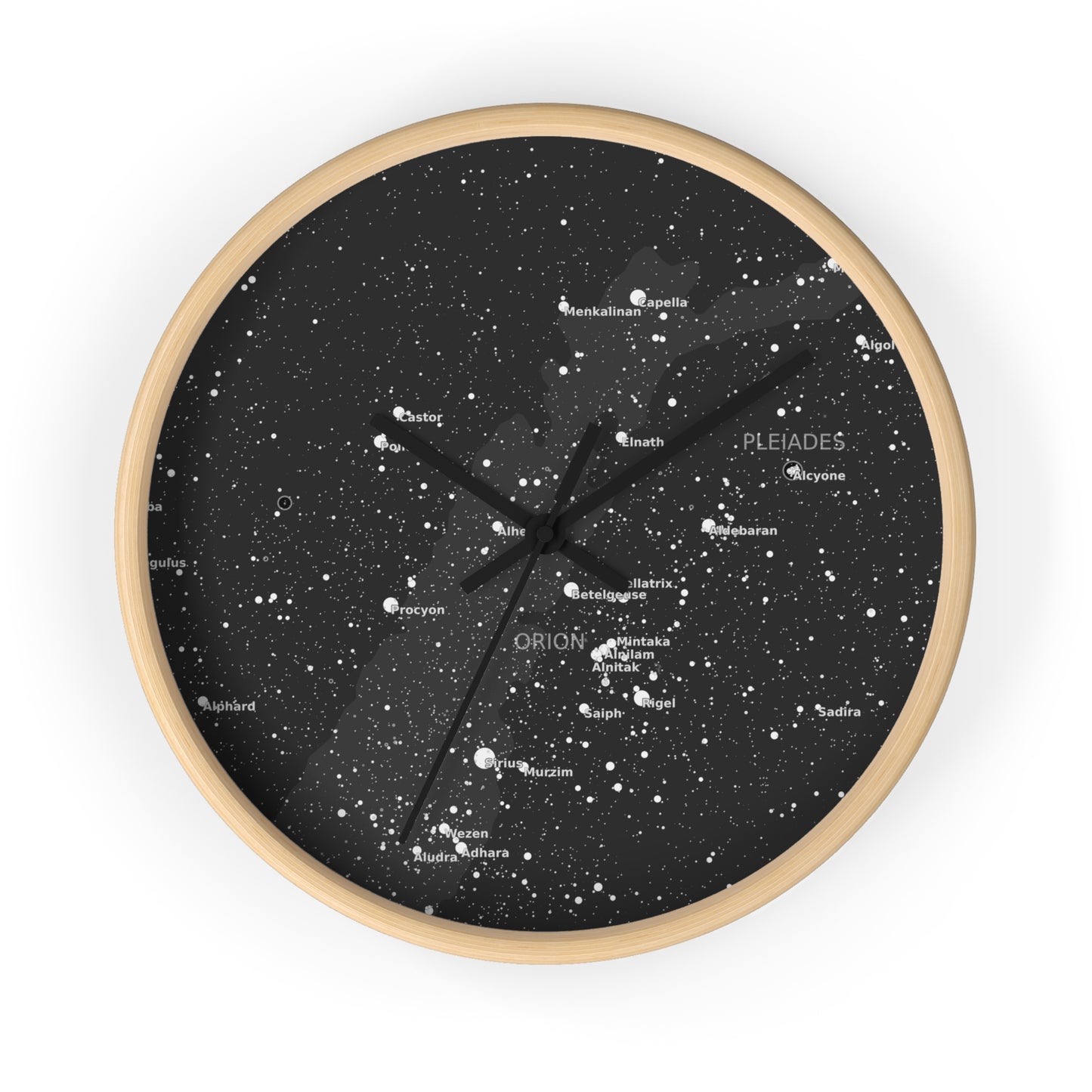 Galaxy Wall Clock | Celestial Star Map Clock | Astronomy Home Decor