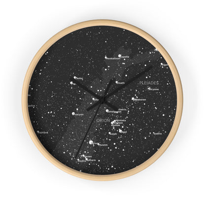 Galaxy Wall Clock | Celestial Star Map Clock | Astronomy Home Decor
