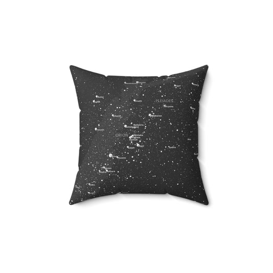 Galaxy Throw Pillow | Celestial Star Map Pillow | Astronomy Home Decor