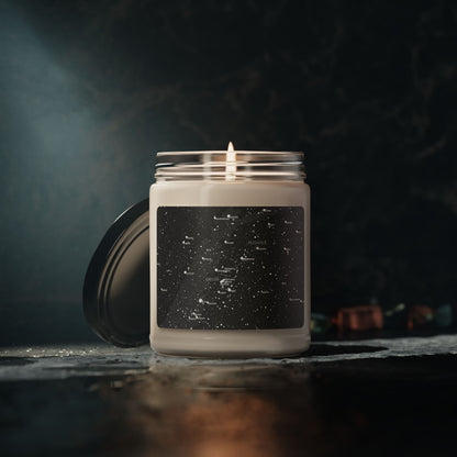 Vegan Soy Candle | 9oz Celestial Star Map Jar | Natural Scented Candle