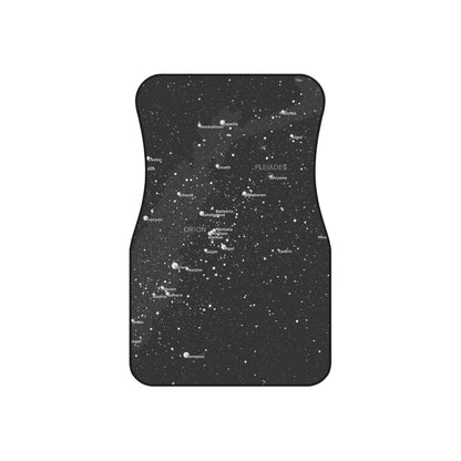 Galaxy Car Mats | Celestial Star Map Floor Mats | Astronomy Car Accessories