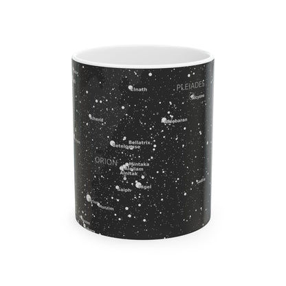 Ceramic Constellation Mug | 11oz & 15oz Astronomy Coffee Cup | Star Map Science Gift
