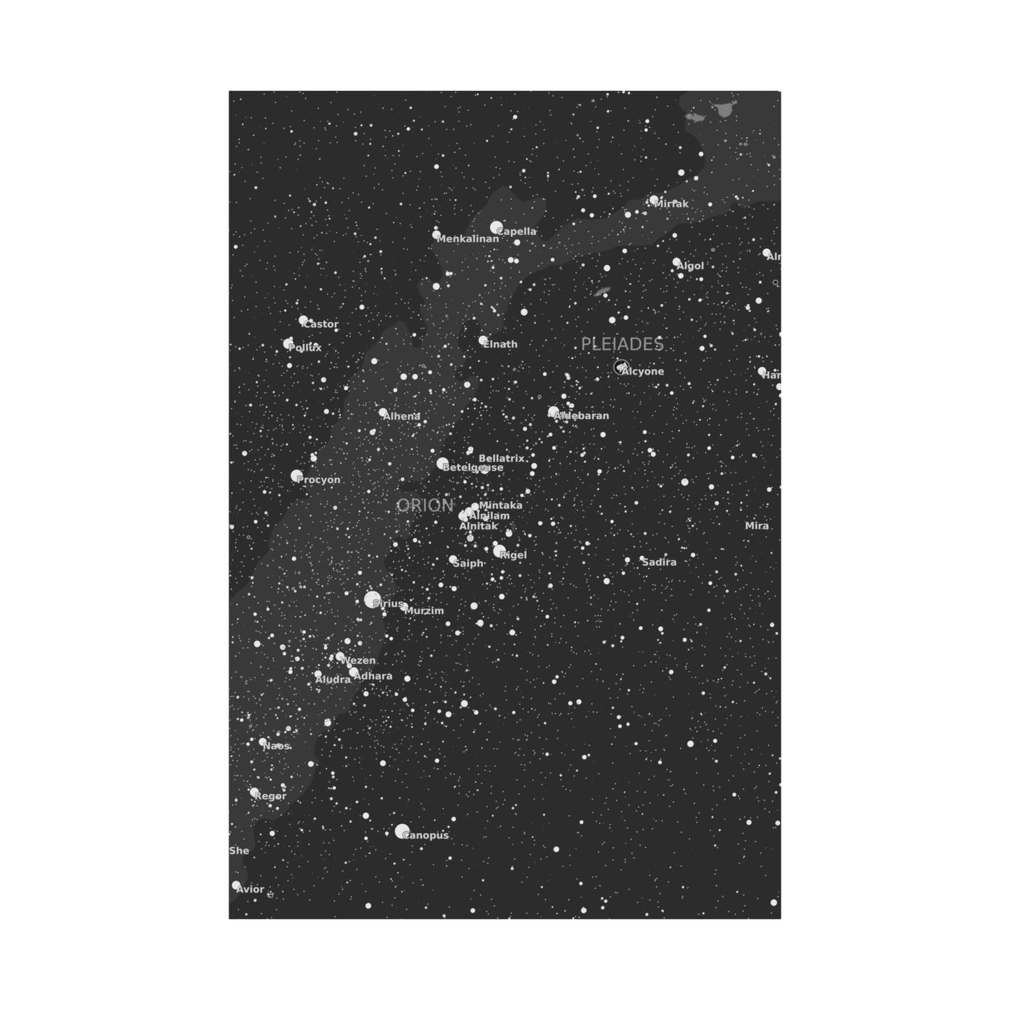 Galaxy Star Map Poster | Celestial Constellation Print | Astronomy Wall Art