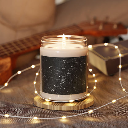 Vegan Soy Candle | 9oz Celestial Star Map Jar | Natural Scented Candle