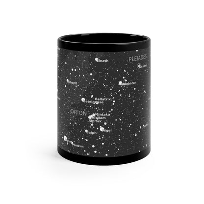 Astronomy Coffee Mug | 11oz Black Star Map Cup | Microwave & Dishwasher Safe Constellation Gift