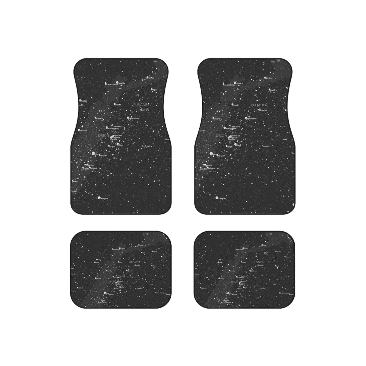 Galaxy Car Mats | Celestial Star Map Floor Mats | Astronomy Car Accessories