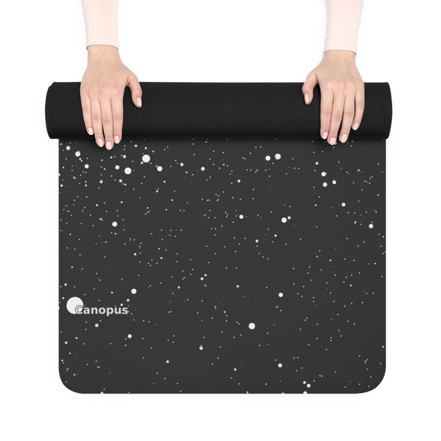 Dark Galaxy Yoga Mat | Microfiber Suede Celestial Star Map Mat | Non-Slip Rubber Yoga