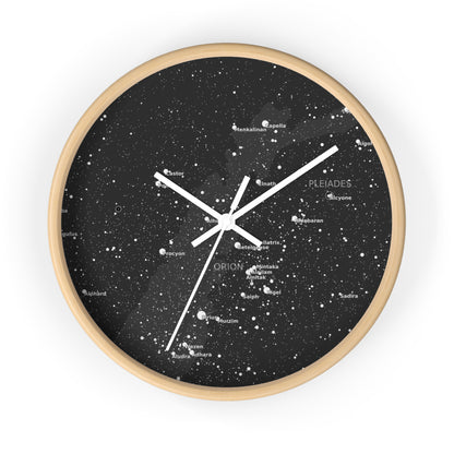 Galaxy Wall Clock | Celestial Star Map Clock | Astronomy Home Decor