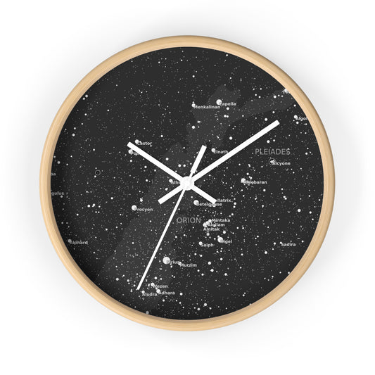 Galaxy Wall Clock | Celestial Star Map Clock | Astronomy Home Decor