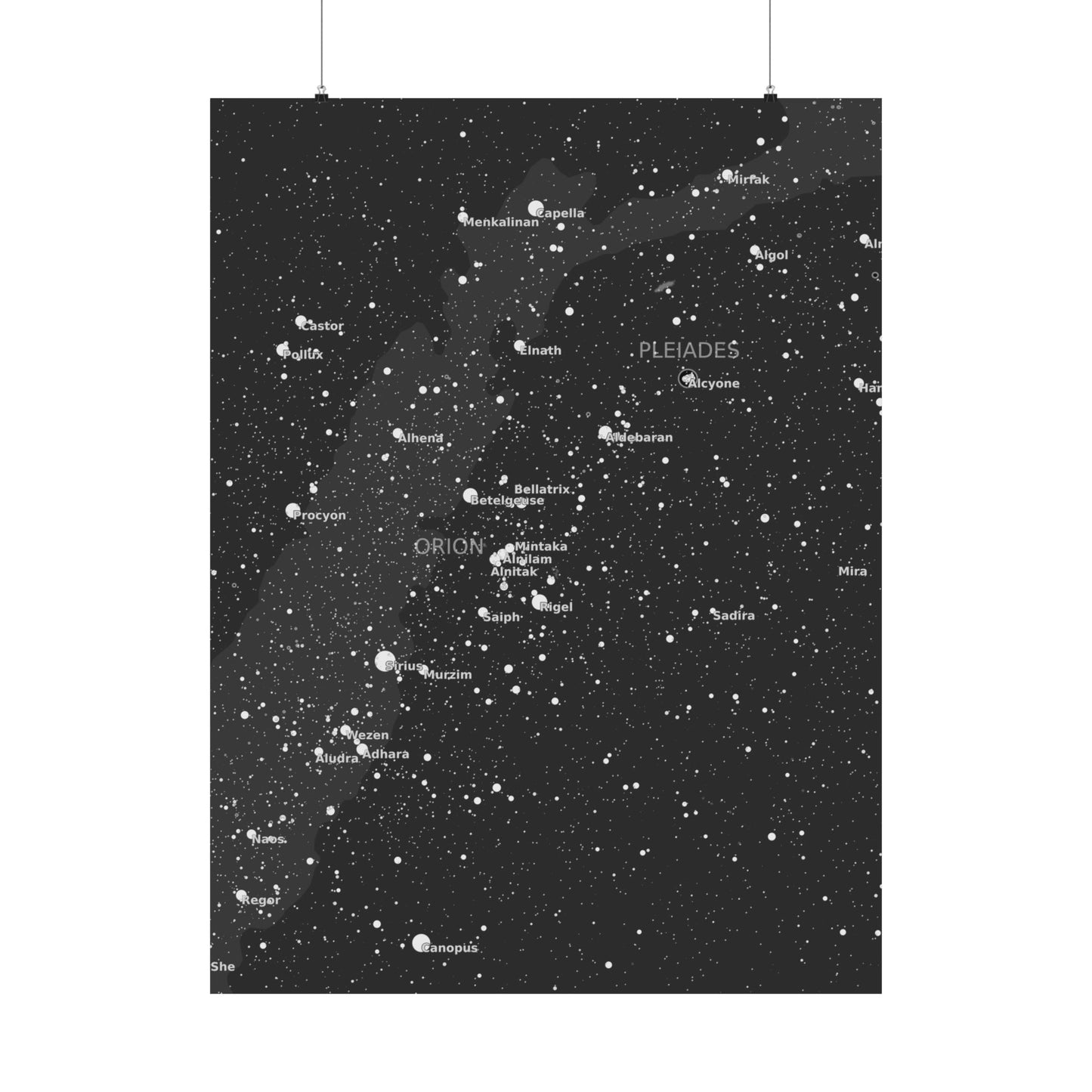 Galaxy Star Map Poster | Celestial Constellation Print | Astronomy Wall Art