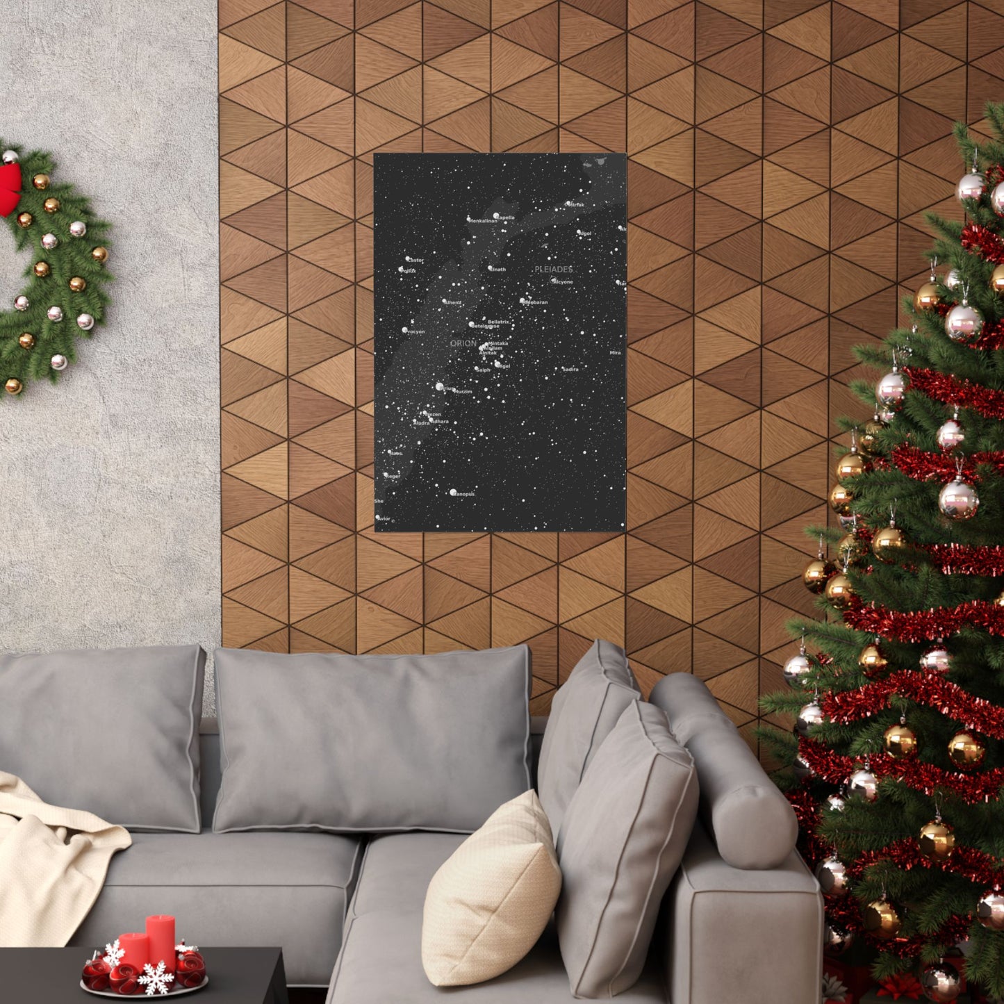 Galaxy Star Map Poster | Celestial Constellation Print | Astronomy Wall Art