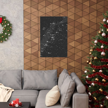 Galaxy Star Map Poster | Celestial Constellation Print | Astronomy Wall Art