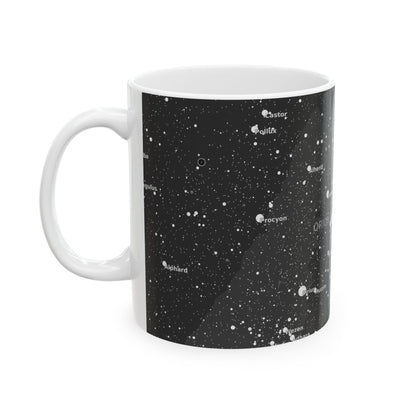 Ceramic Constellation Mug | 11oz & 15oz Astronomy Coffee Cup | Star Map Science Gift