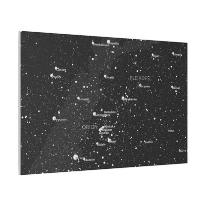 Galaxy Star Map Canvas | Celestial Constellation Art | Astronomy Wall Decor