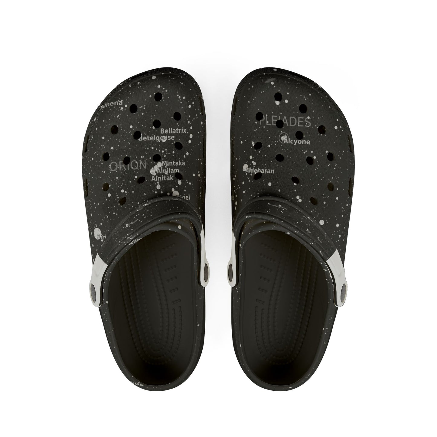Star Map Clogs (Unisex) | Custom Galaxy EVA Clogs for Women | Astronomy Sandals for Women