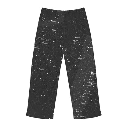 Men's Galaxy Pajama Pants | Dark Celestial Star Map Sleepwear | Astronomy Loungewear