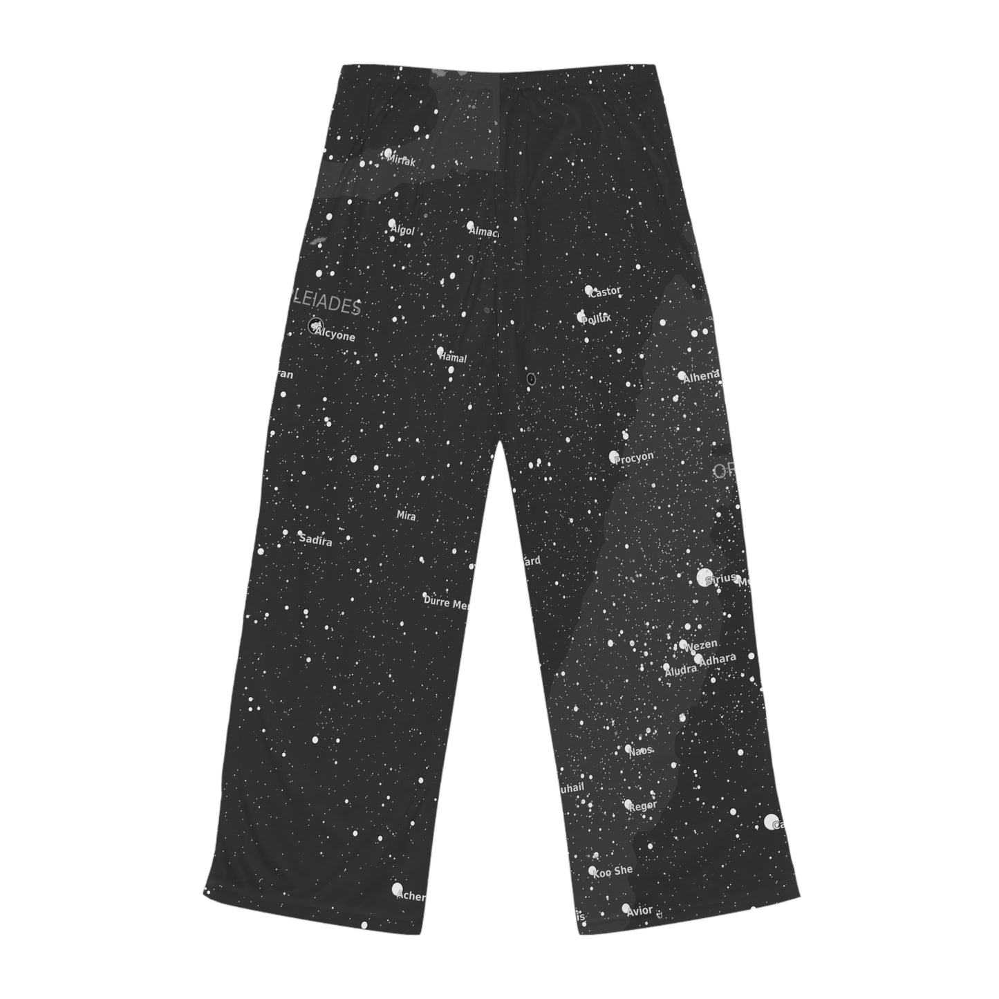 Women's Galaxy Pajama Pants | Dark Celestial Star Map Pajamas | Astronomy Loungewear