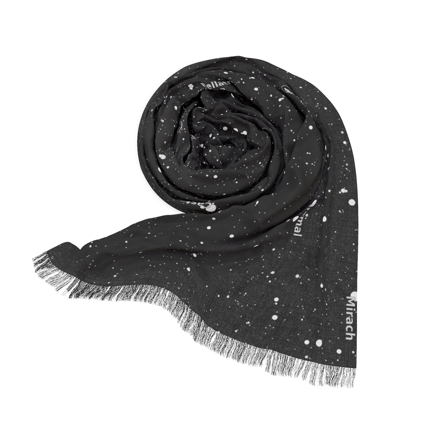 Dark Galaxy Scarf | Celestial Star Map Scarf | Constellation Scarf Gift