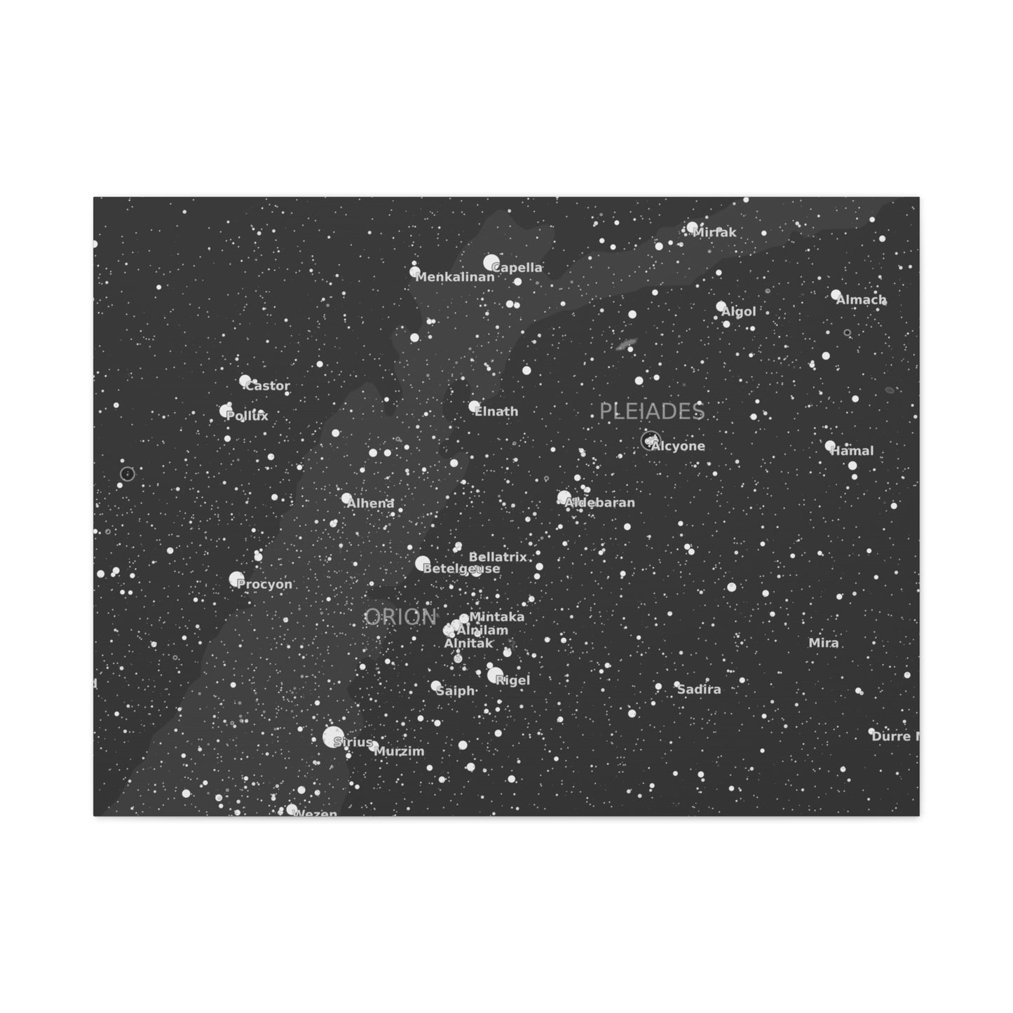 Galaxy Star Map Canvas | Celestial Constellation Art | Astronomy Wall Decor
