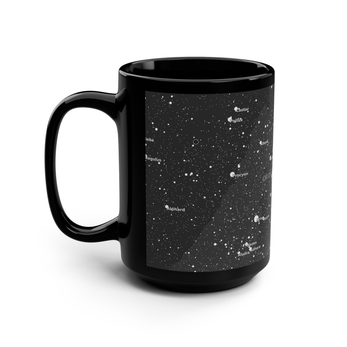 15oz Black Astronomy Mug | Celestial Star Map Coffee Cup | Constellation Science Gift
