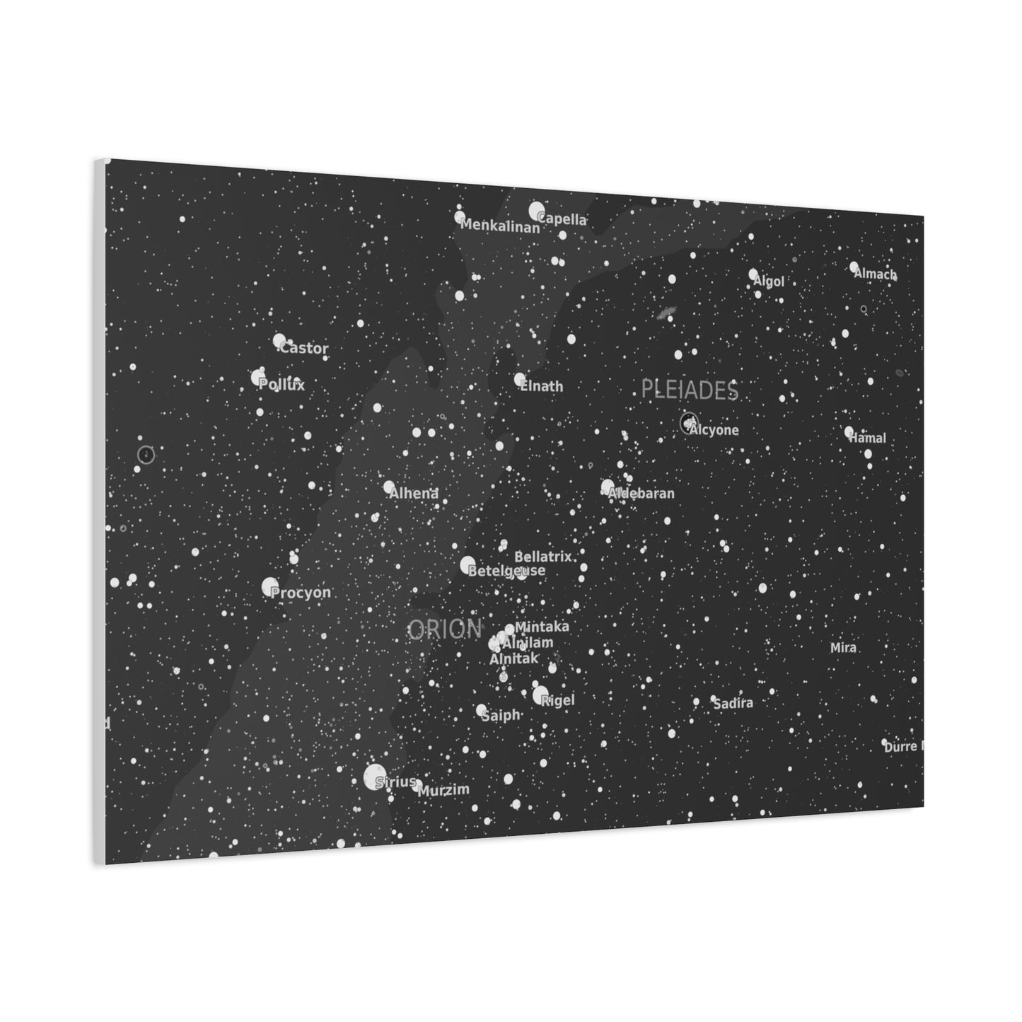 Galaxy Star Map Canvas | Celestial Constellation Art | Astronomy Wall Decor