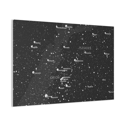 Galaxy Star Map Canvas | Celestial Constellation Art | Astronomy Wall Decor